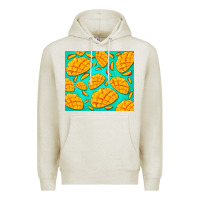 Oatmeal Heather mango Premium Hoodie - BarkalooDesign