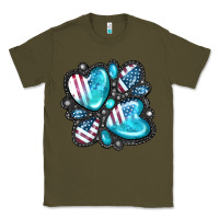 Army Green American gemstone Classic Tee - FaDigitalArtStudio