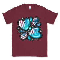 Burgundy American gemstone Classic Tee - FaDigitalArtStudio