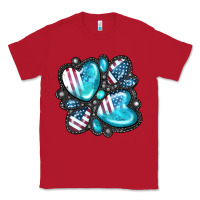 Red American gemstone Classic Tee - FaDigitalArtStudio