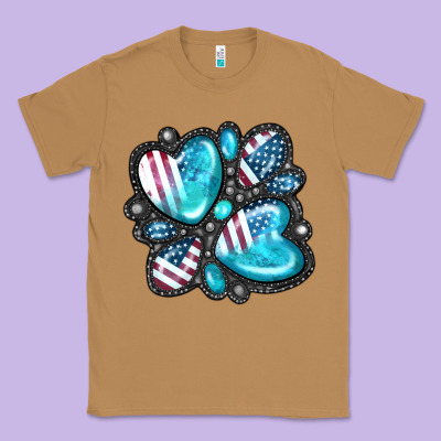American Gemstone Classic Tee Designed By Fadigitalartstudio