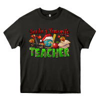 Asphalt Santa's Favorite Teacher Heavy Core Tee - FaDigitalArtStudio