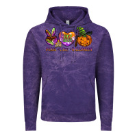 Cloud Purple peace love halloween Vintage Hoodie - BarkalooDesign