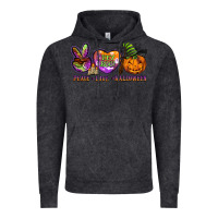 Vintage Black peace love halloween Vintage Hoodie - BarkalooDesign