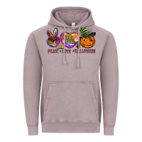 Vintage Zinc peace love halloween Vintage Hoodie - BarkalooDesign