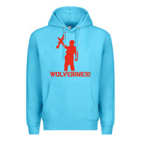 Ocean Blue red dawn wolverines Premium Hoodie - baoMotion