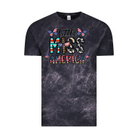 Cloud Black little miss america Vintage Tee - CowhideDigitalArt