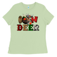 Matcha oh deer christmas Ladies Tee - LillyAllenDesigns