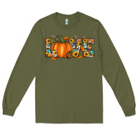 Army Green fall love Long Sleeve Tee - Artiststas