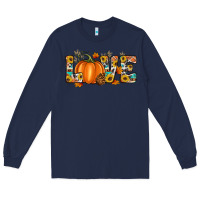 Navy fall love Long Sleeve Tee - Artiststas