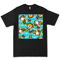 Black honey bee gnomes seamless pattern Premium Tee - BundleAndBundleShop