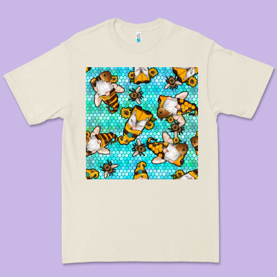 Honey Bee Gnomes Seamless Pattern Premium Tee Designed By Bundleandbundleshop