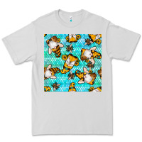 Dove Grey honey bee gnomes seamless pattern Premium Tee - BundleAndBundleShop