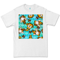 White honey bee gnomes seamless pattern Premium Tee - BundleAndBundleShop