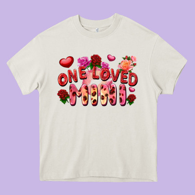 One Loved Mini Heavy Core Tee Designed By Fadigitalartstudio