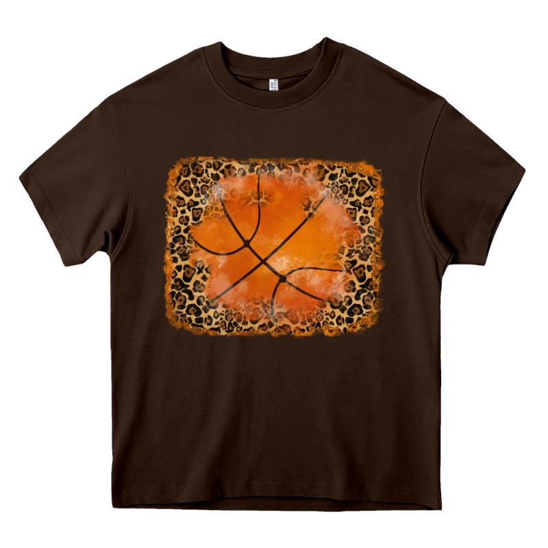 Glitter Leopard Basketball Background Heavy Core Tee by RanaPortraitStore | Teevron