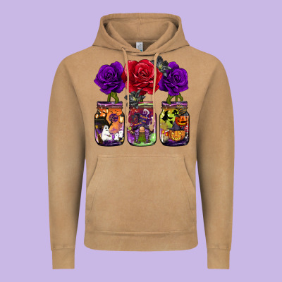 Halloween Jars Rose Vintage Hoodie Designed By Barkaloodesign