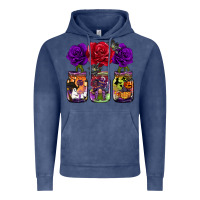 Vintage Denim halloween jars rose Vintage Hoodie - BarkalooDesign