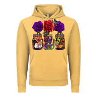 Vintage Mustard halloween jars rose Vintage Hoodie - BarkalooDesign