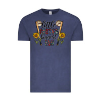 Vintage Denim little sister biggest fan Vintage Tee - CowhideDigitalArt