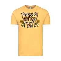 Vintage Mustard little sister biggest fan Vintage Tee - CowhideDigitalArt