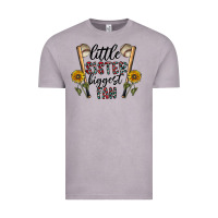 Vintage Zinc little sister biggest fan Vintage Tee - CowhideDigitalArt