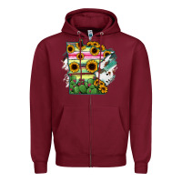 Burgundy Minnesota State Map Zipper Hoodie - RanaPortraitStore