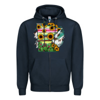 Navy Minnesota State Map Zipper Hoodie - RanaPortraitStore