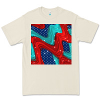 Bone american flag stripes seamless pattern Premium Tee - BundleAndBundleShop