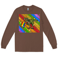Chestnut lgbtq dinosaur t rex tumbler Long Sleeve Tee - Artiststas