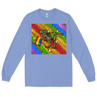 Colony Blue lgbtq dinosaur t rex tumbler Long Sleeve Tee - Artiststas