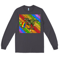 Smoke lgbtq dinosaur t rex tumbler Long Sleeve Tee - Artiststas