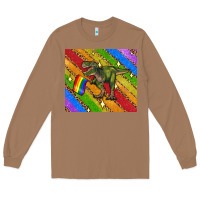 Toasted Coconut lgbtq dinosaur t rex tumbler Long Sleeve Tee - Artiststas