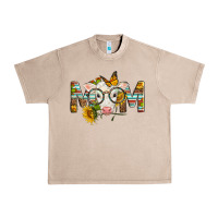French Oak Western Baby Calf Mom With Sunflower Mother's Day Urban Heavy Tee - LillyAllenDesigns