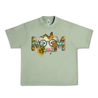 Oil Green Western Baby Calf Mom With Sunflower Mother's Day Urban Heavy Tee - LillyAllenDesigns