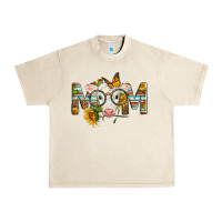 Sandshell Western Baby Calf Mom With Sunflower Mother's Day Urban Heavy Tee - LillyAllenDesigns