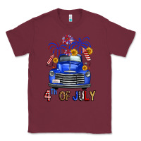 Burgundy Western Fourth Of July Truck Classic Tee - FaDigitalArtStudio
