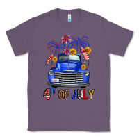 Lavender Western Fourth Of July Truck Classic Tee - FaDigitalArtStudio