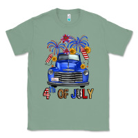 Sage Western Fourth Of July Truck Classic Tee - FaDigitalArtStudio