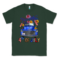 Sports Green Western Fourth Of July Truck Classic Tee - FaDigitalArtStudio