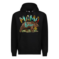 Black mama bear Premium Hoodie - BarkalooDesign