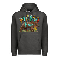 Charcoal Heather mama bear Premium Hoodie - BarkalooDesign