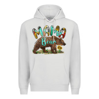Dove Grey mama bear Premium Hoodie - BarkalooDesign