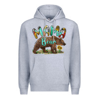 Heather Grey mama bear Premium Hoodie - BarkalooDesign