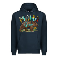Navy mama bear Premium Hoodie - BarkalooDesign