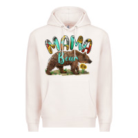 Pale Pink mama bear Premium Hoodie - BarkalooDesign