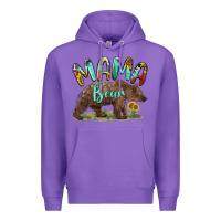 Purple mama bear Premium Hoodie - BarkalooDesign