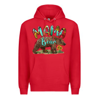 Red mama bear Premium Hoodie - BarkalooDesign