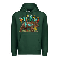 Sports Green mama bear Premium Hoodie - BarkalooDesign