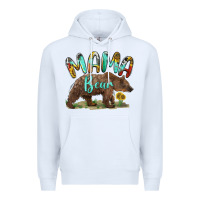 White mama bear Premium Hoodie - BarkalooDesign